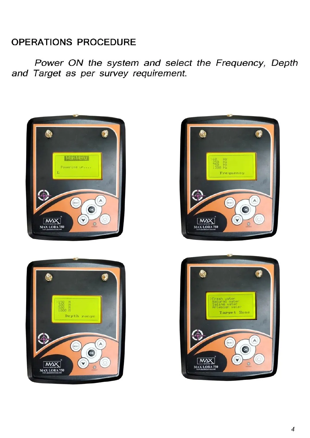 Max Lora 750 user manual, page 5 of 12