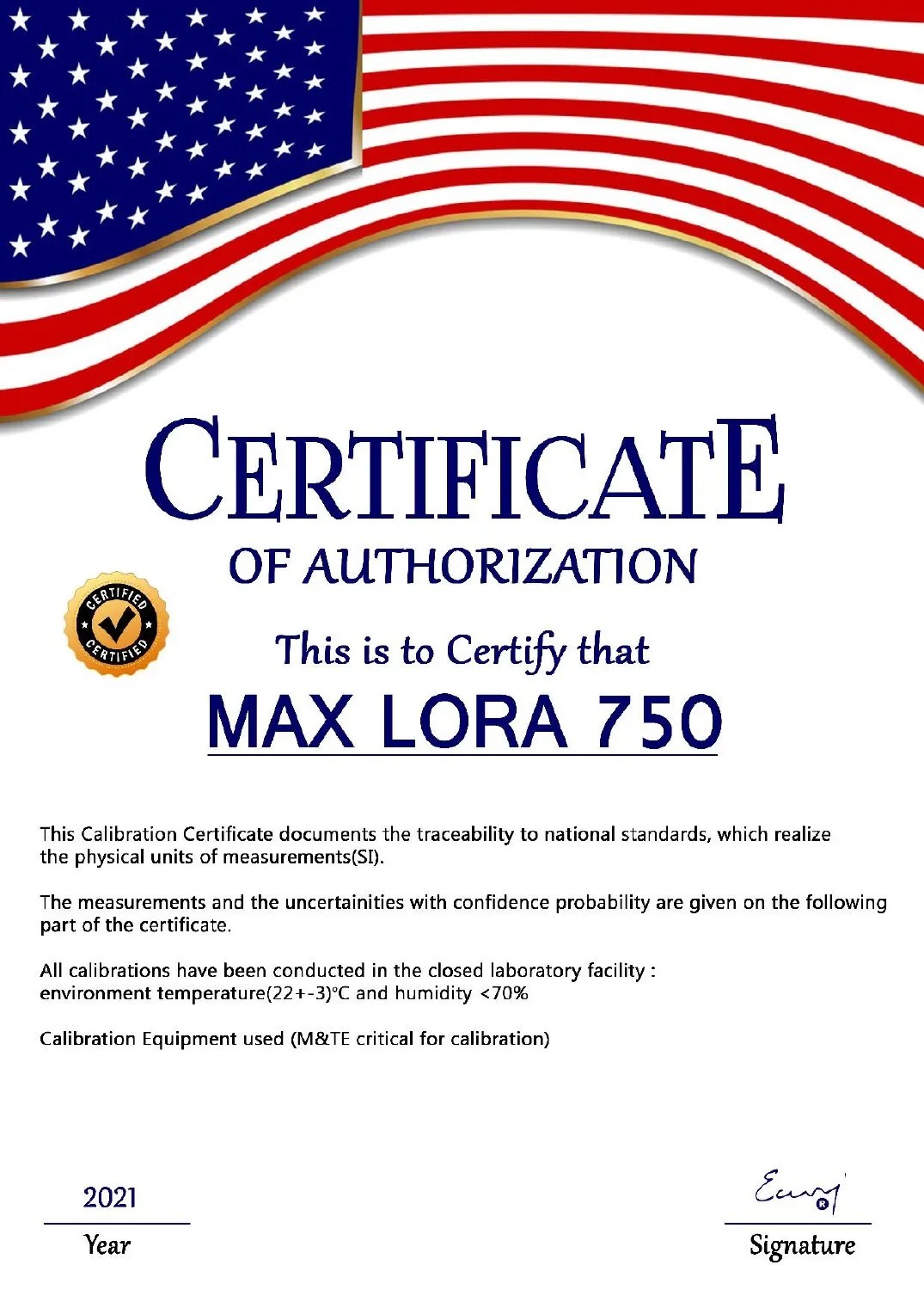 Max Lora 750 user manual, page 11 of 12